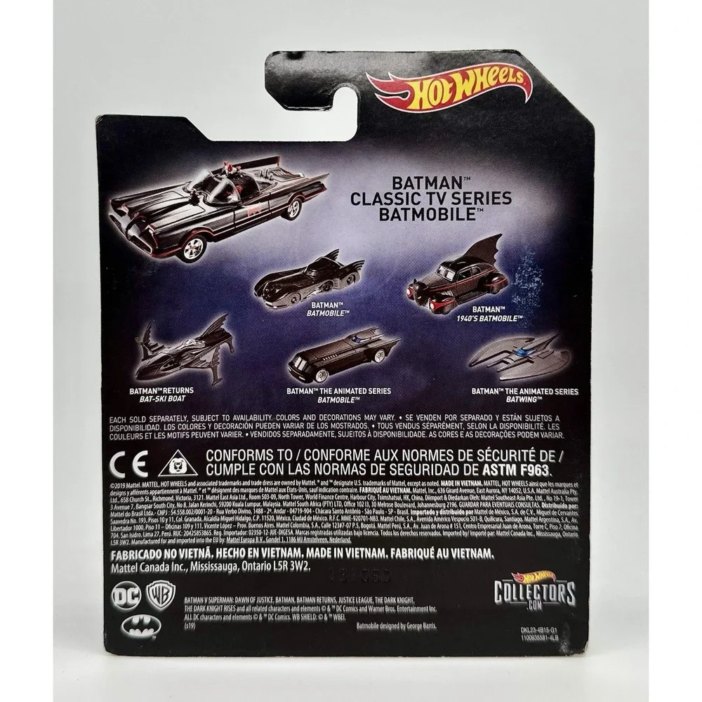Hot Wheels Batman Lot of 4 Batmobile 1989 Bat-Ski Boat TV Series 1940's 1:50 NIB